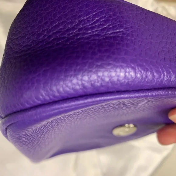 Coach Nolita | Purple Leather Mini Shoulder Bag | Chain Strap Wristlet | F53340 - Picture 14 of 16